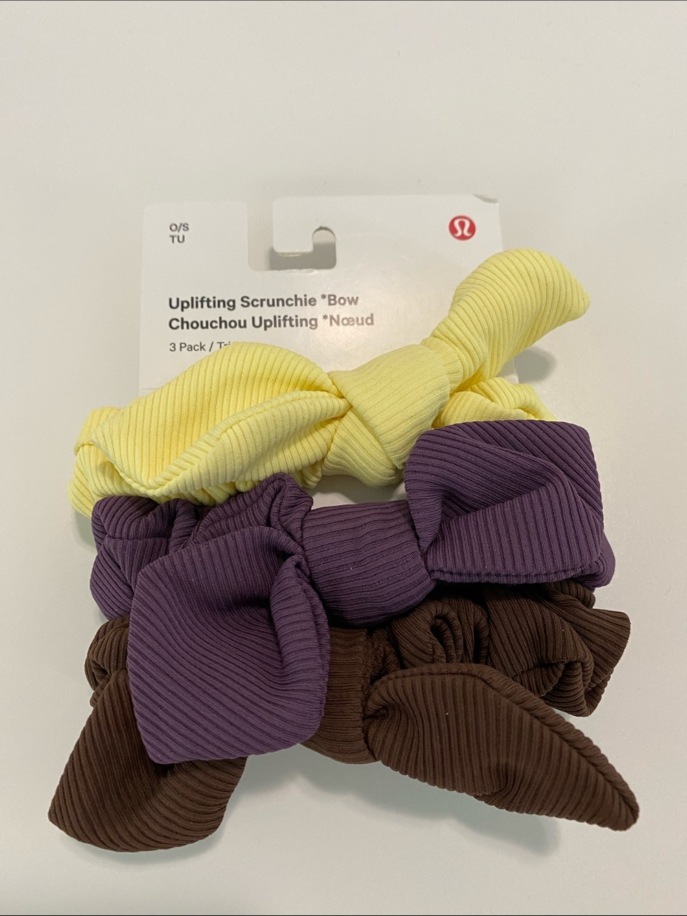 Lululemon - Uplifting  Scrunchie *Bow - Set of 3 - NWT